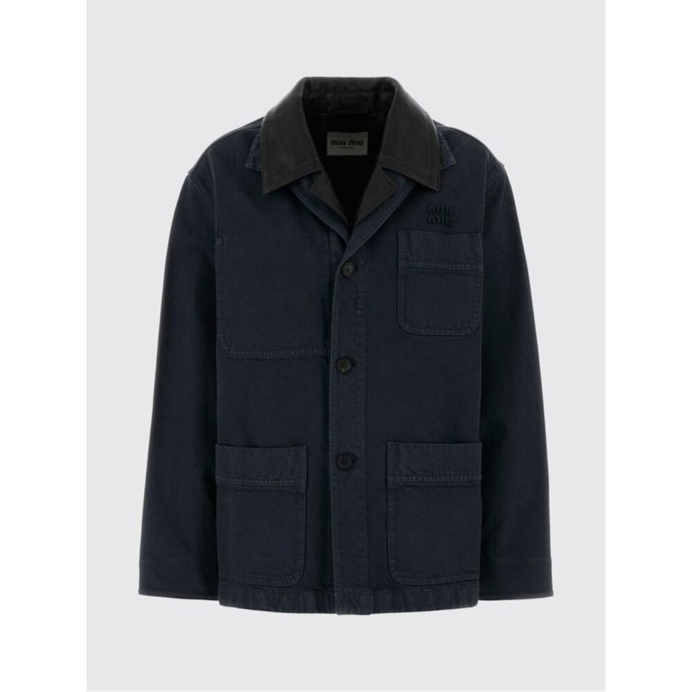 Miu Miu Women Cotton Jacket Miu Miu With Logo